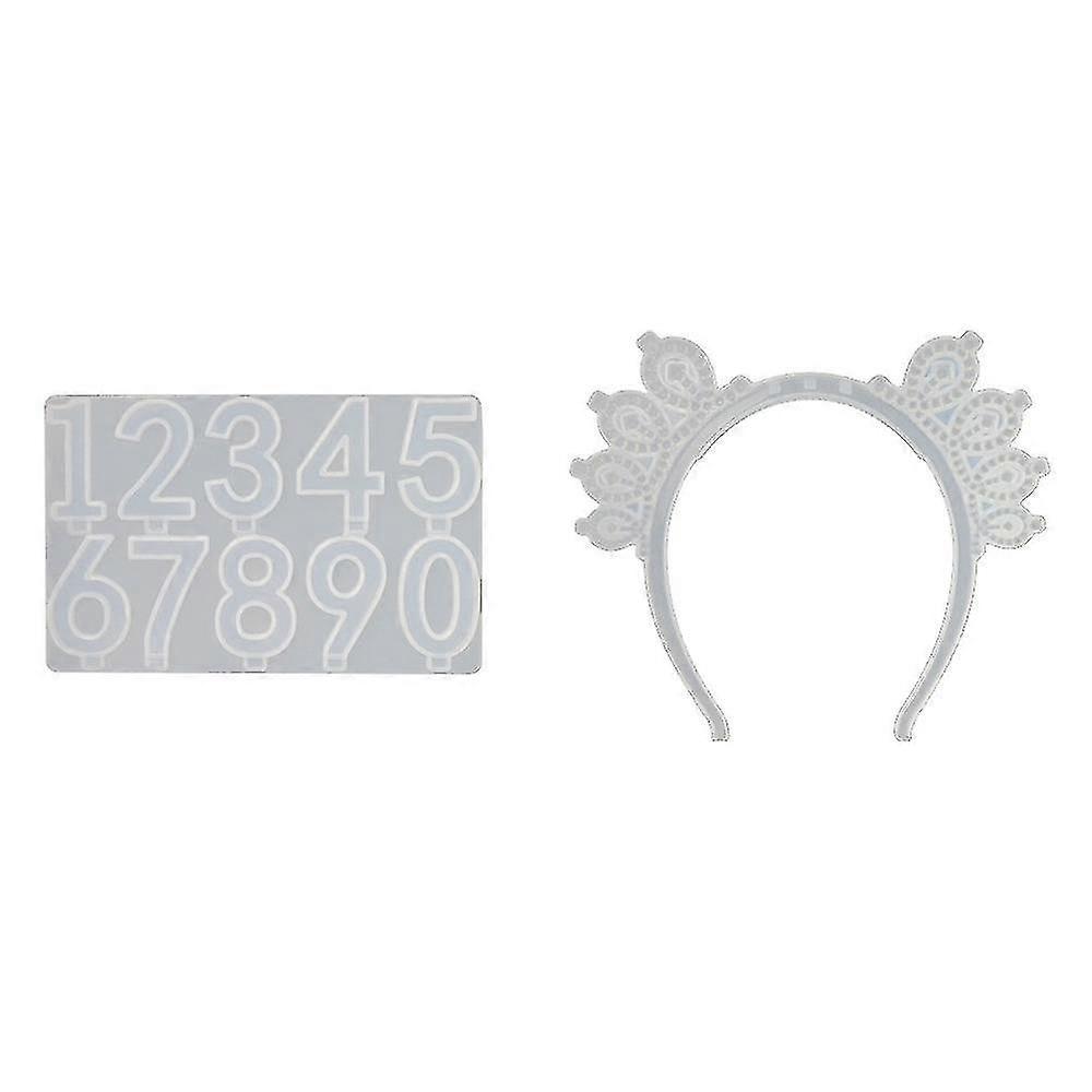 Birthday Headband Resin Mold Kit With Number Party Decoration