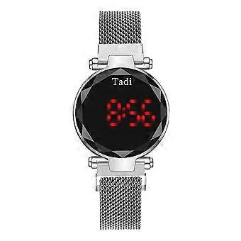 Vrouwen mode horloge klok roestvrij staal casual jurk pols kristal sieraden