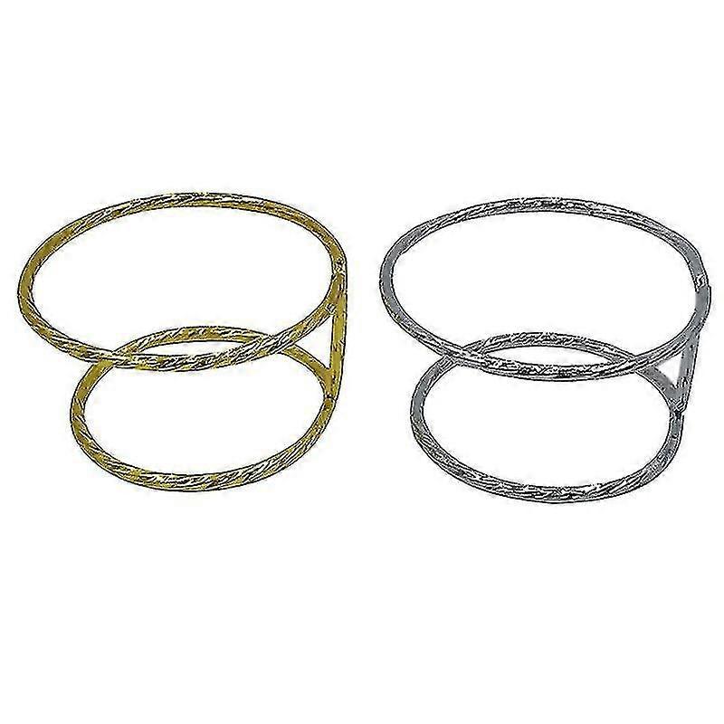 2pcs Tea Filter Holder Tea Infuser Stand Stainless Steel Tea Strainer Rack