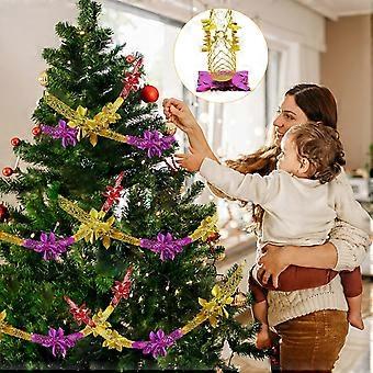 thumbnail image 2 of 4Pcs Christmas Foil Decorations, Christmas Ceiling Decorations Retro Garlands Festive Hanging Tinsel Swirl Xmas Foil Decorations For Christmas 2 of 13