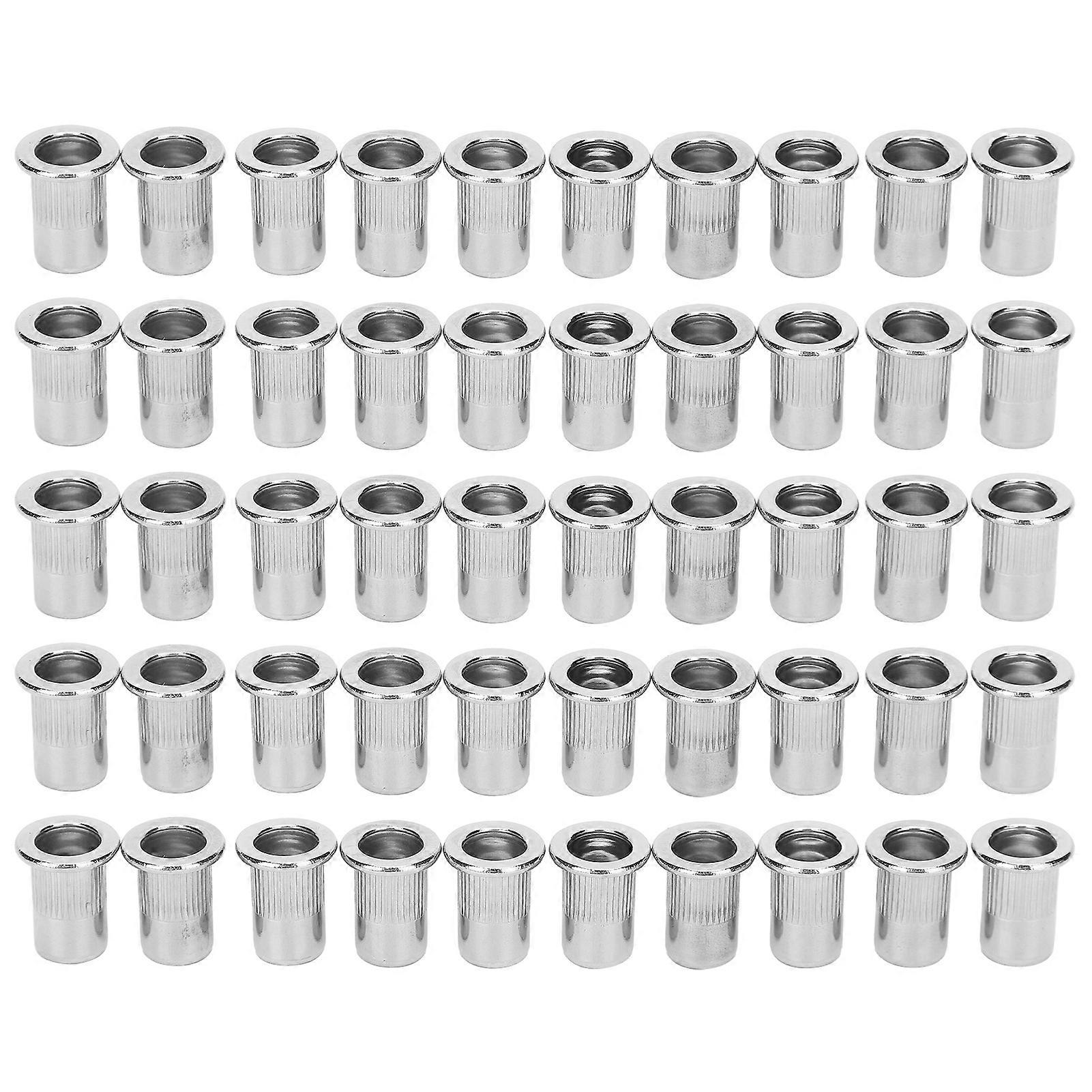 50 قطعة مكفوفات التثبيت الأعمى مجموعة الفولاذ المقاوم للصدأ مضلع الجوز M6 ملحقات الأجهزة