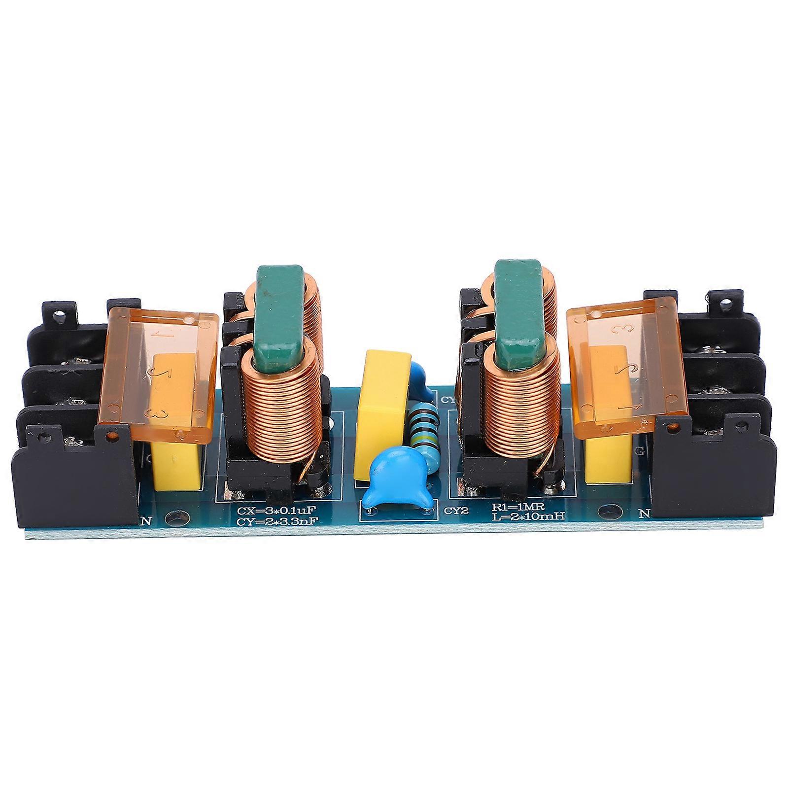 EMI Filter Module Audio Power Purifier Board 50/60Hz AC Thick Copper Foil 25A Components
