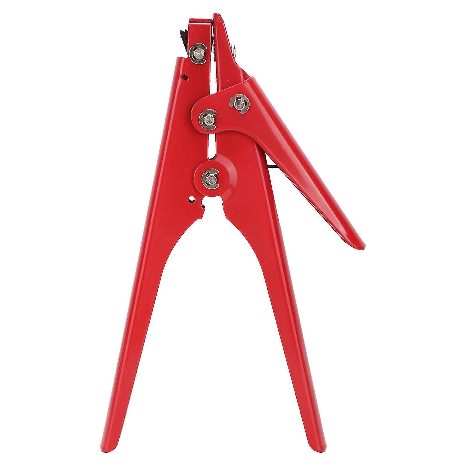 אקדח כבל ניילון נייד מתח מתכוונן פלסטיק אזיקון כלי הידוק וחיתוך אדום