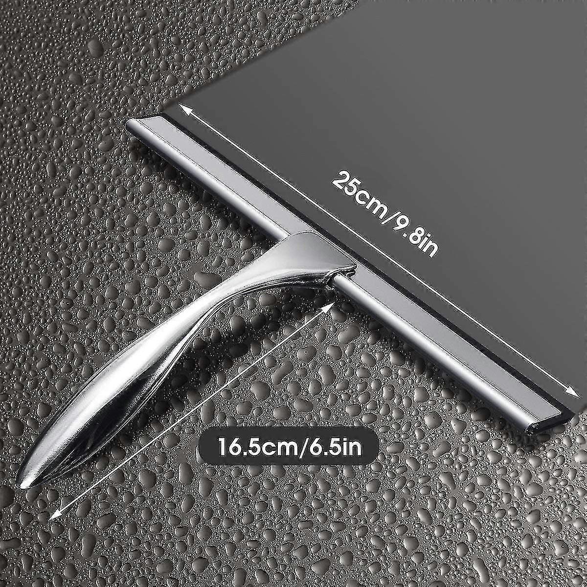 9.8 Inchs Window Squeegee, Shower Squeegee, Stainless Steel Squeegee