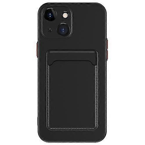 Compatible with Iphone 15 Skin Feel Card Contrast Color Button Tpu Mobile Phone Case