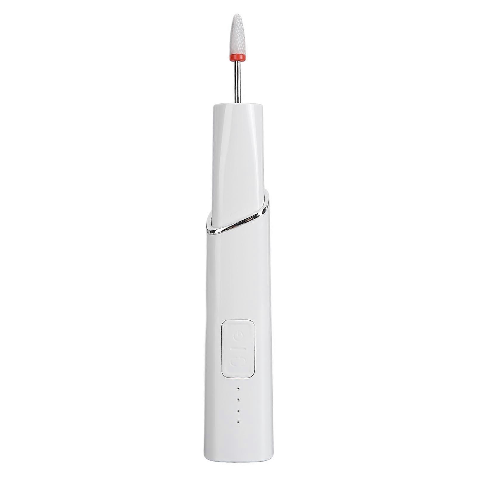 Electric Nail Grinding Machine 15000RPM Professional Portable Manicure Pedicure Tool Nail File Machine with 7 Drill Bits 6 Sanding Bands