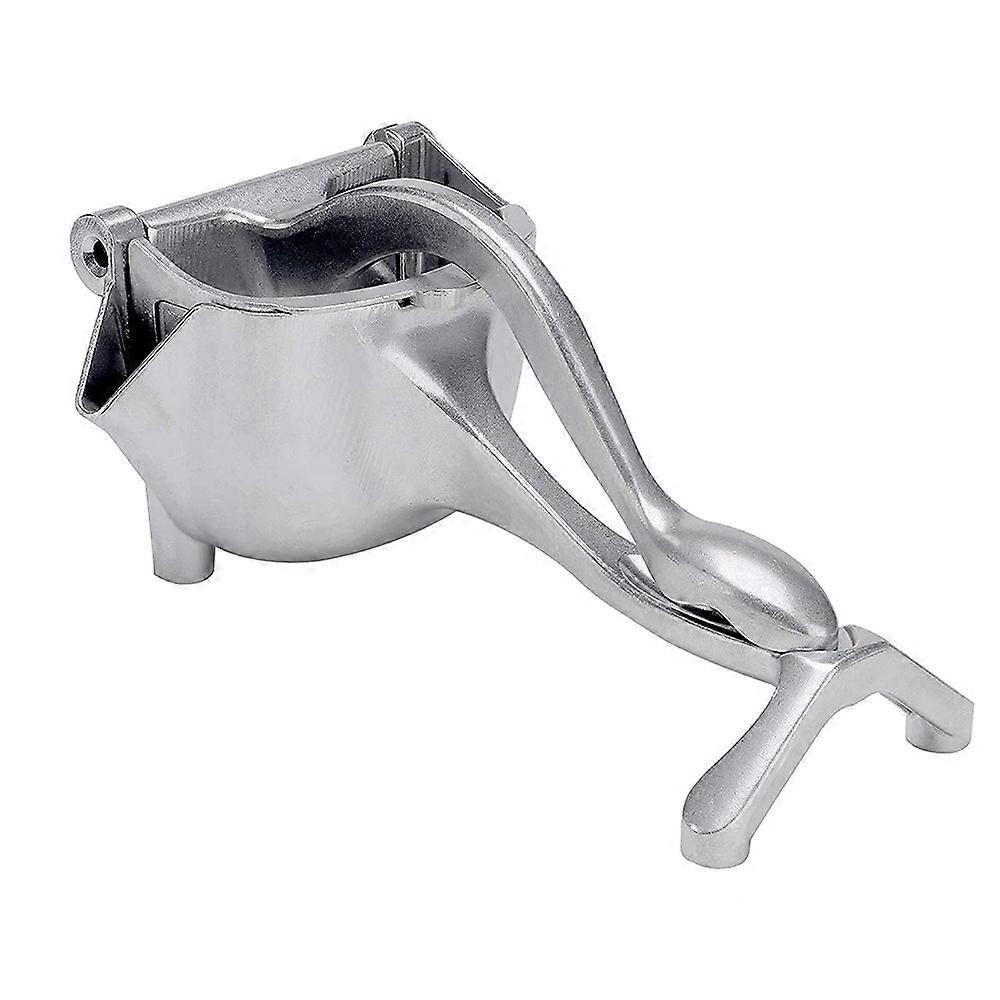 Manual fruit press, aluminum, silver for oranges, lemons, apples