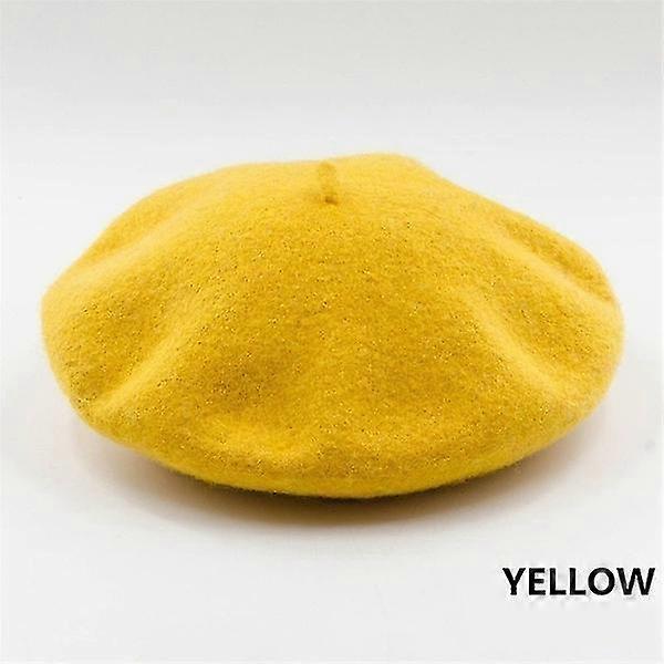 French Retro Women's Beret [yellow]
