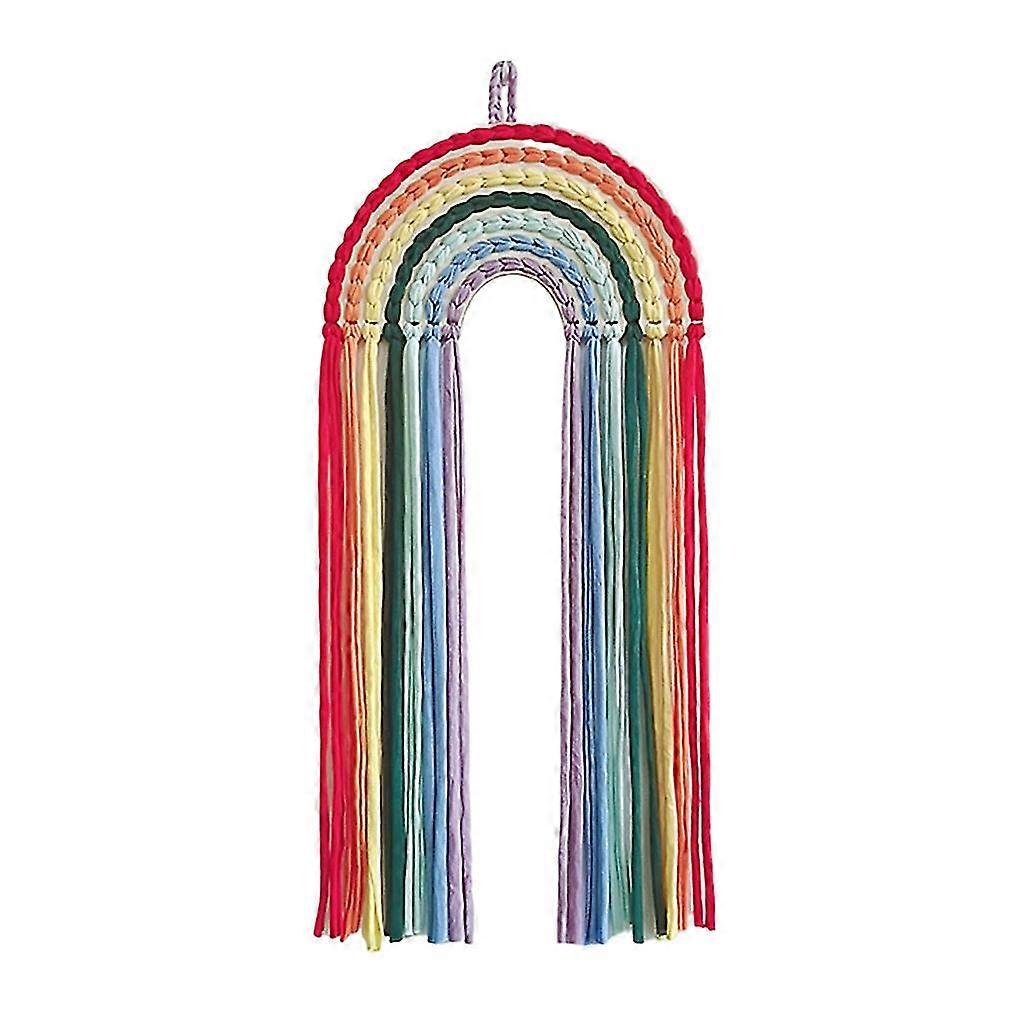 Hair Bows Storage Belt Rainbow Wall Hanging Decor For Girls Hair Clips Barrette