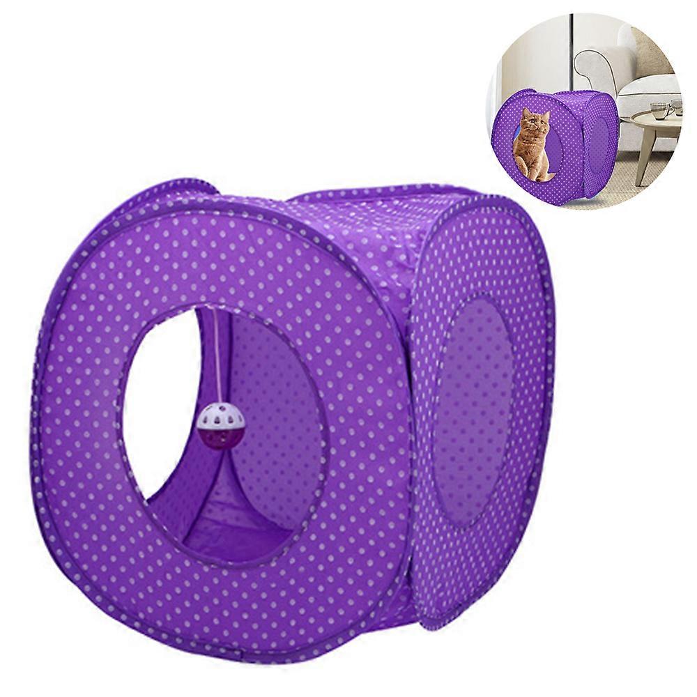 Flexible Pop Out Cat Kitty Play Cube Expandable Play Tunnel Cat Toys