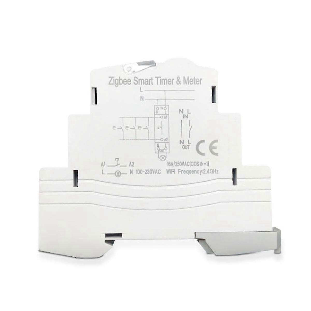 Atms 1602z Smart Switch 16a Din Rail 1p Remote Control Timing Switch Smart Wireless Switch 220v Tim