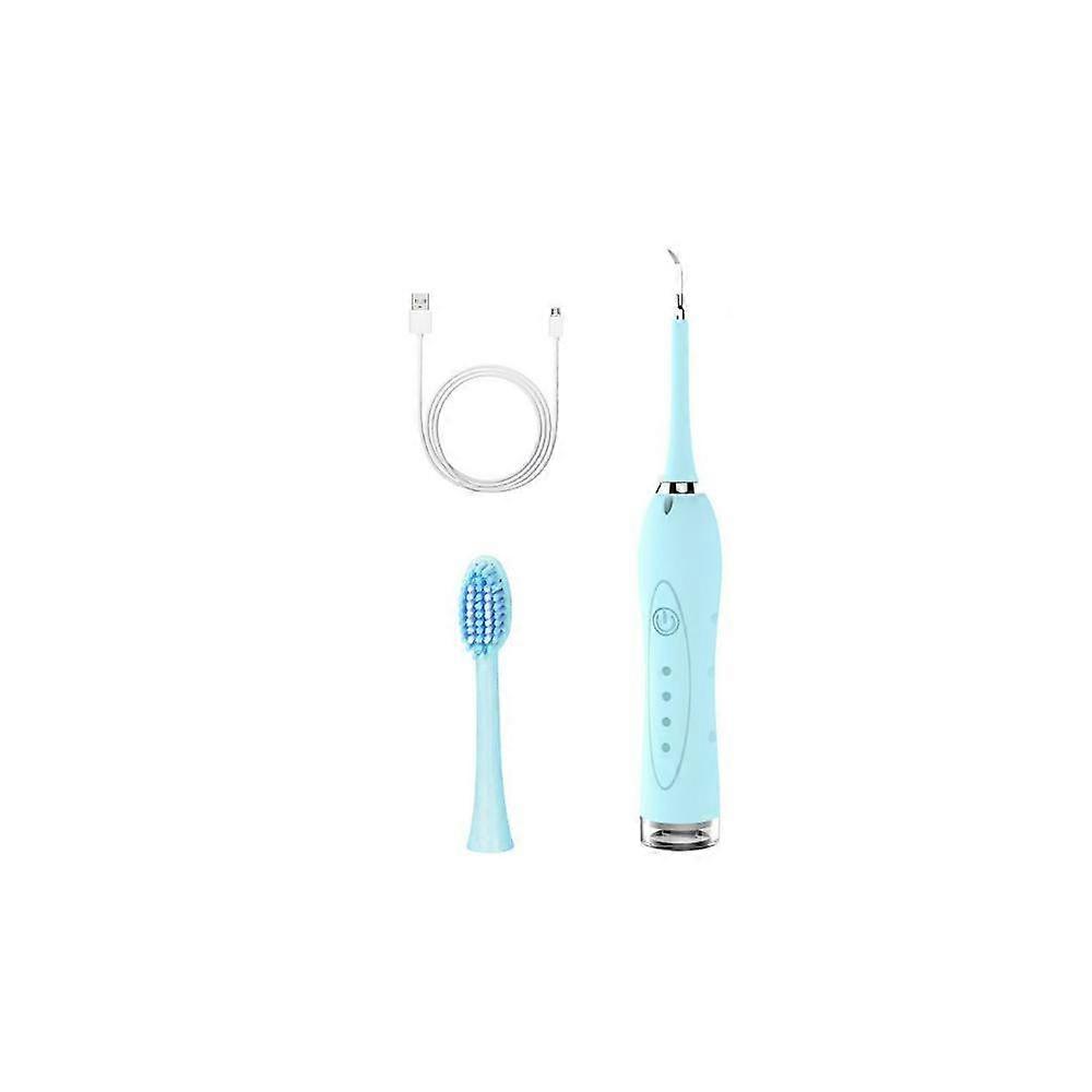 Smart ultrasonic teeth cleaning device blue