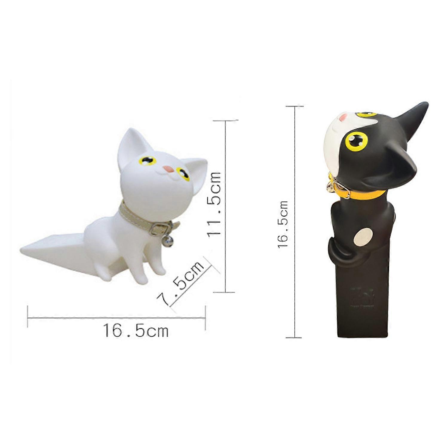 Grocery Cute Cat Door Stopper, Works on All Surfaces, Non Scratching, Strong Grip