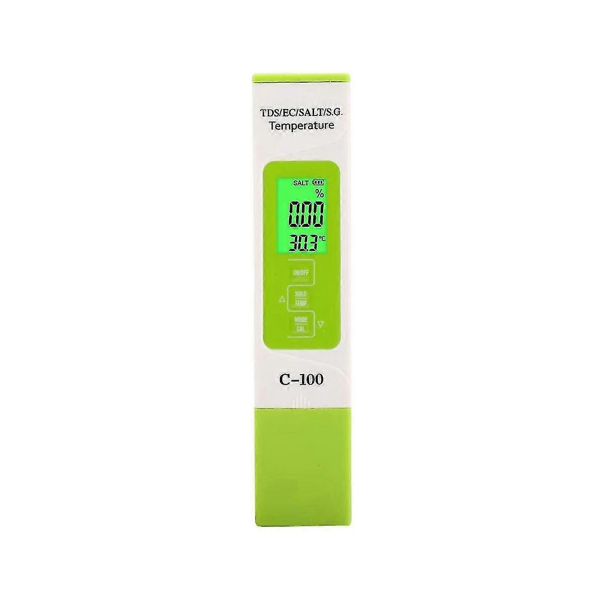 5 In 1 Portable Salinity/temperature/tds/ec Digital Seawater Quality Tester For Pools&aquariums&sal