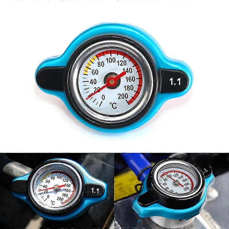 Auto Offroad modifizierte universelle Wassertankabdeckung mit Messgerät kann Temperatur messen Wassertank Druckabdeckung D1-Spec Big Head 0,9
