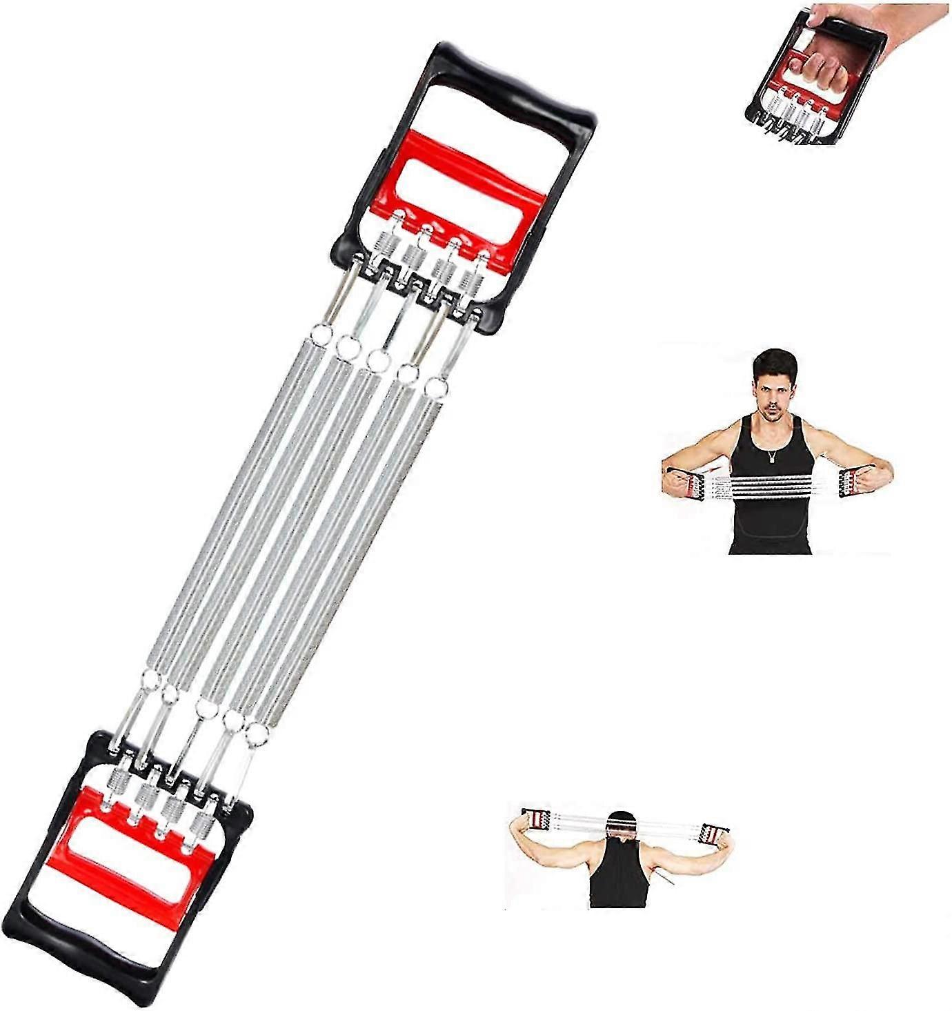 موسع الصدر الربيعي ، موسع الصدر | تدريب الذراع ، موسع الصدر مع 5 نوابض معدنية - مقبض بلاستيكي
