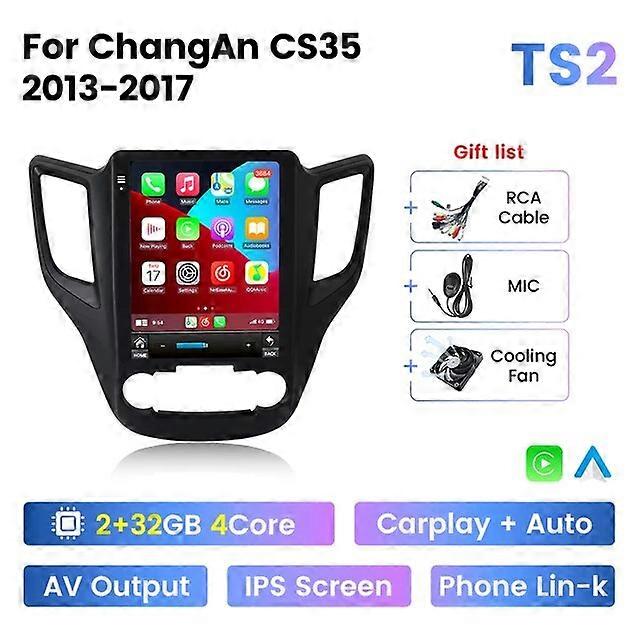 9.7inch Tesla Style Screen Car Radio For ChangAn CS35 2013-2017 Car Radio Multimedia Player For Wireless Carplay Android Auto by