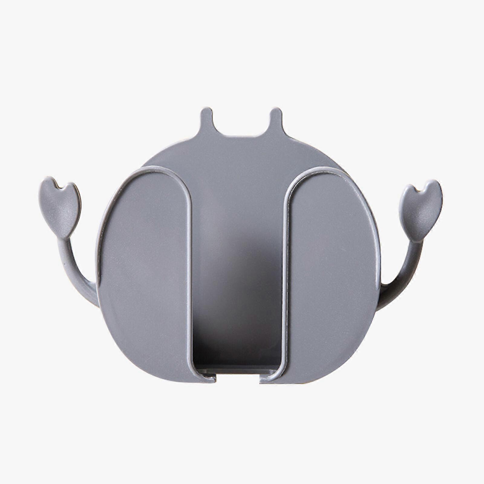 Wall mounted remote control storage box - cartoon Bedside crab mobile phone storage rack