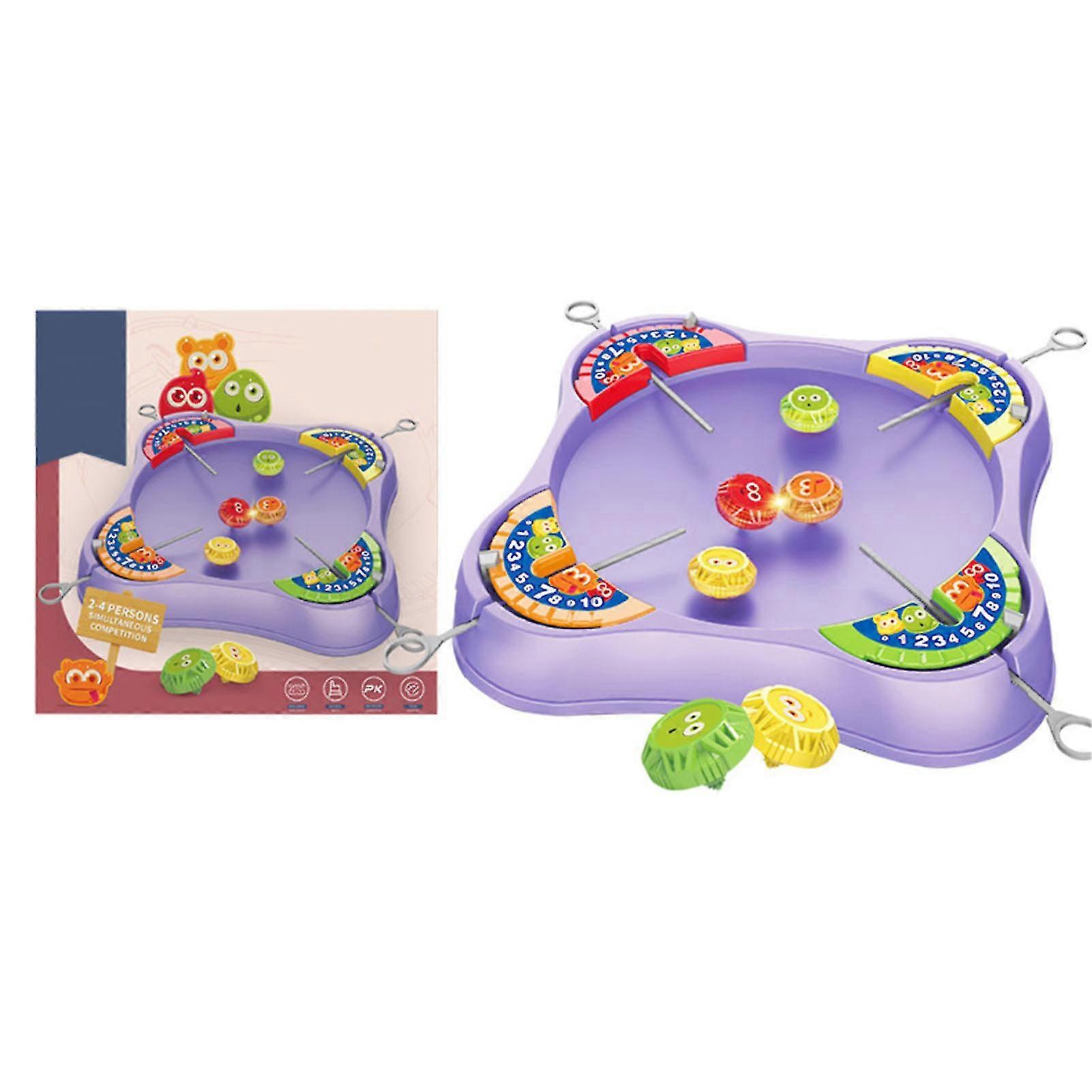 Desktop Fingertip Gyro Mini Game Toy Kids Multiplayer Spinning Gyro Pull Out Toy