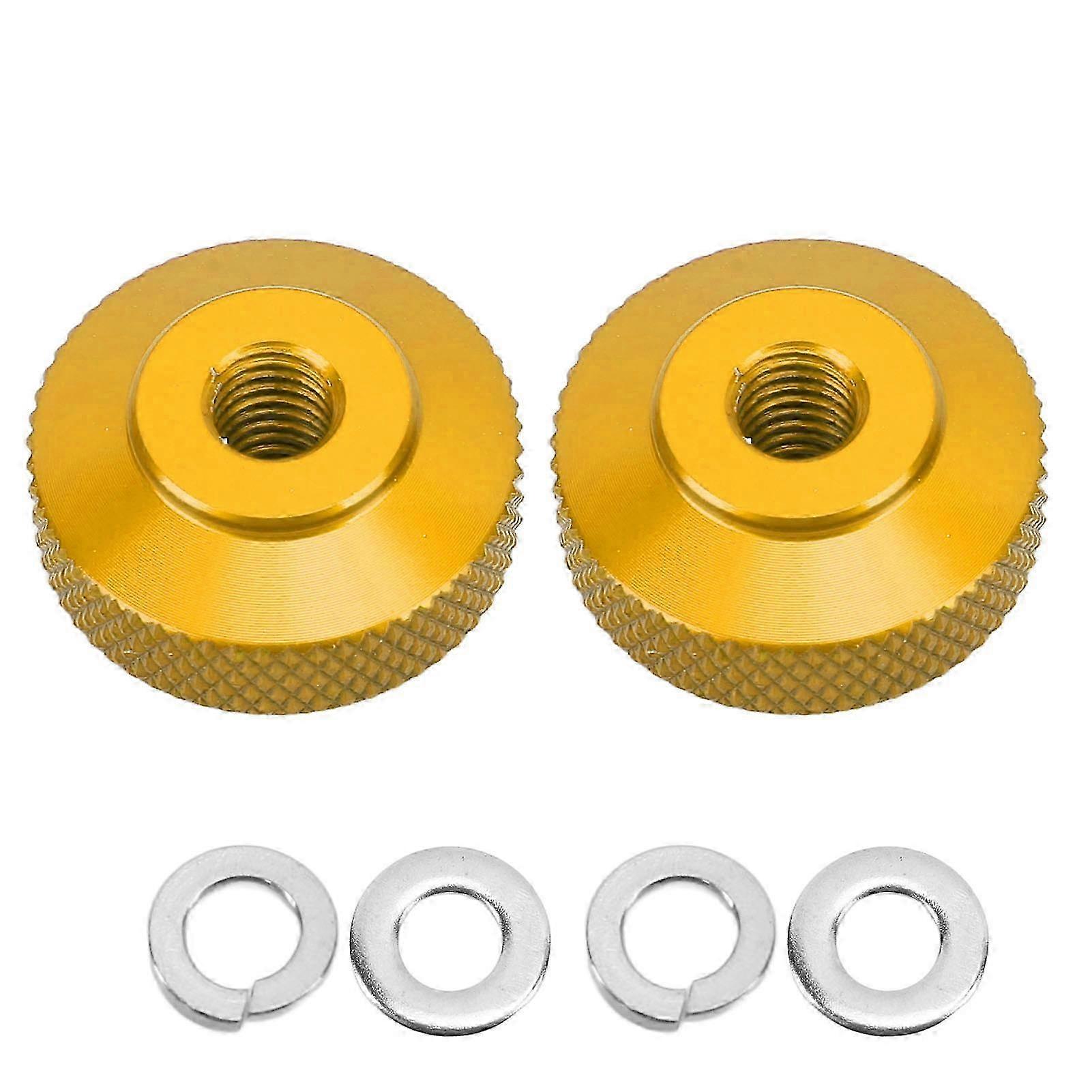 2Pcs Aluminum Chain Adjust Nuts Easy to Use Fade Proof Heavy Load Bearing Chain Adjustment Nuts for Monkey Cross Super Gold