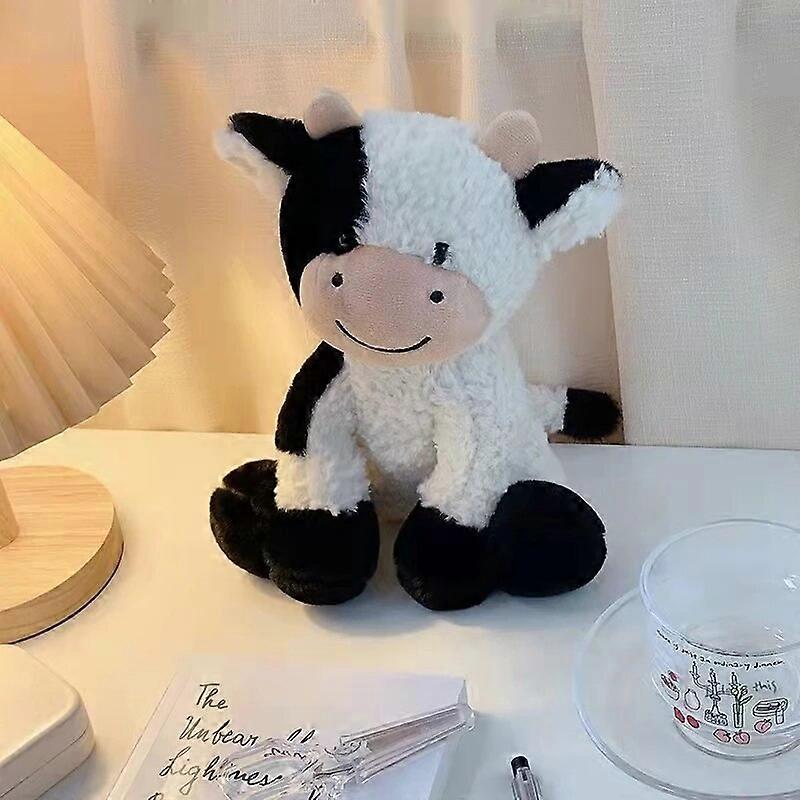 23/30cm Soft Plushie Cow Toys Stuffed Animal Milk Cattle Dolls For Kids Appease Toy Cute Cow Nap Plush Pillow Gifts For Friends