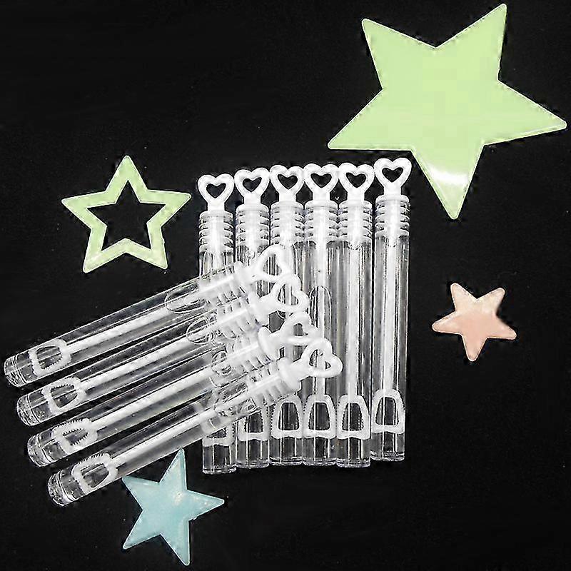 24pcs Soap Bubbles - Wedding Bubbles With Heart Handle For Weddings