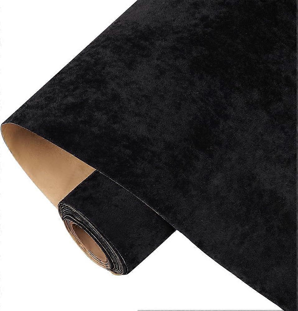 Velet Cloth Self-adhesive Fabric Black 40cm
