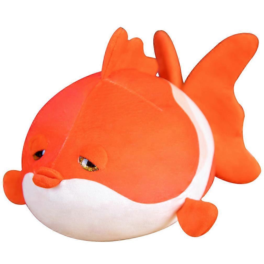 Red and White Flatfish Plush Toy Kids Gift 35cm