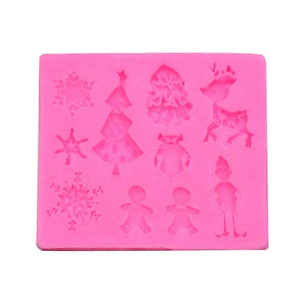 DIY Baking Tools Christmas Series Christmas Tree Fondant Cake Cream Biscuits Silicone Mold