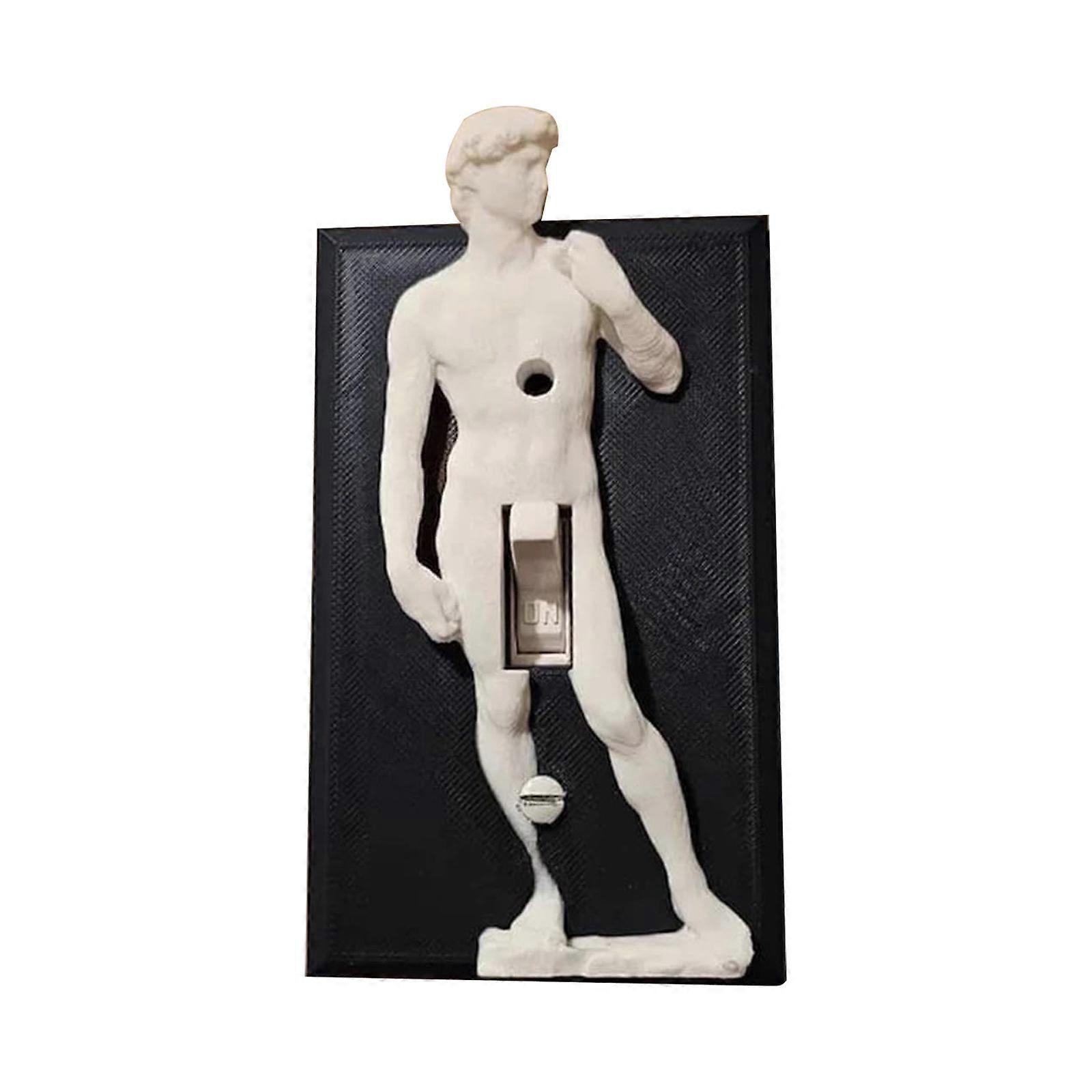 3D morsom skulptur lysbryter dekselplate, lysbryterdeksel, hjemmekunstdekor