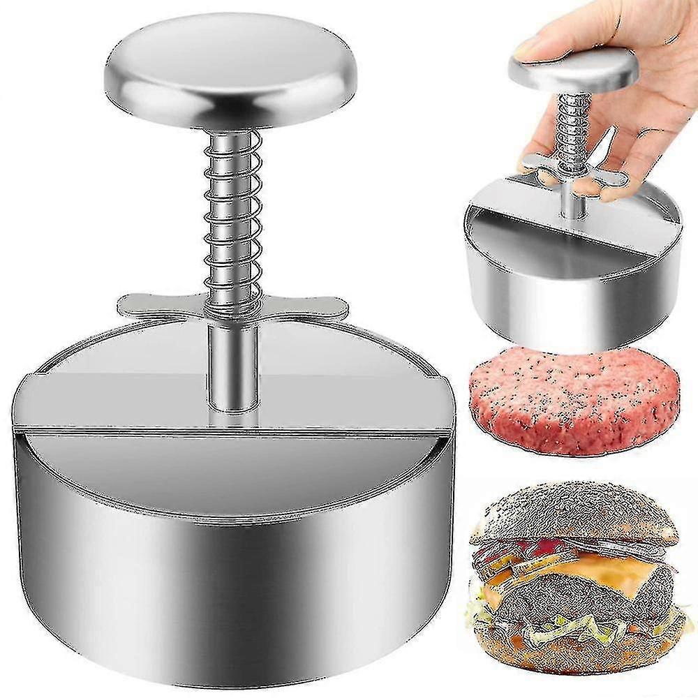 Homemiyn Burr Press, Less Steel Hamburr Press, Adjable Hamburr Patty Maker
