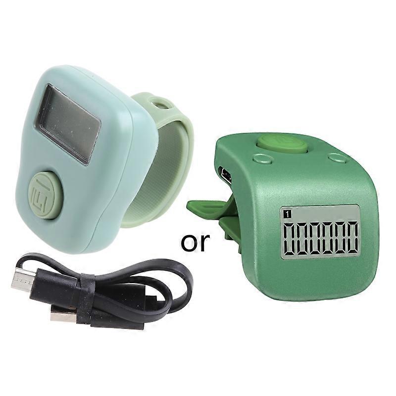 Lightweight Finger Ring with Lock Function Rechargeable Prayer Counter Clicker
