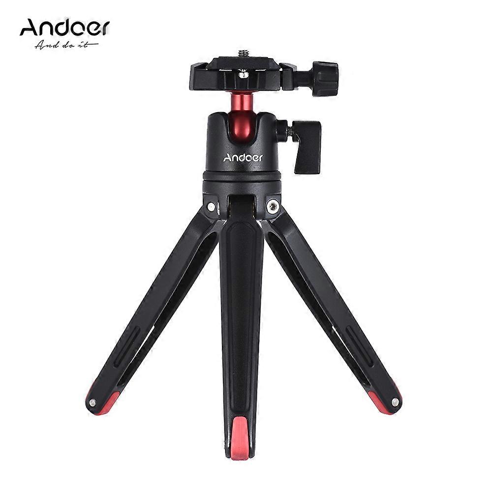Andoer Mini Handheld Travel Tabletop Tripod Stand with Ball Head for Canon Nikon Sony DSLR Mirrorless for Smartphone for GoPro 5