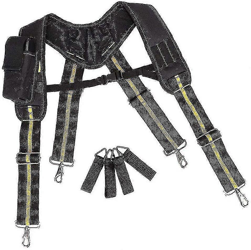 Tool Belt Suspenders Padded Heavy Duty Adjustable Strap With Pocket Clips For-MXBC