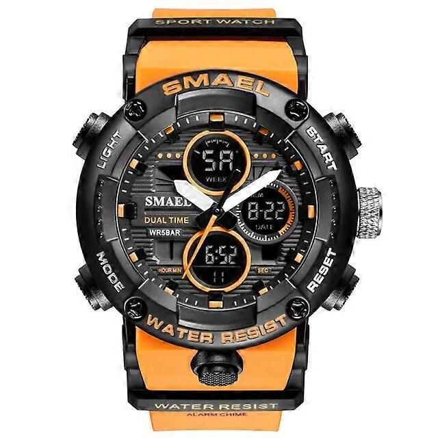 SMAEL Watch Men Waterproof LED Digital Watches Stopwatch Big Dial Clock For Male 8038 Relogio Masculino Sport Men Watches Quartz