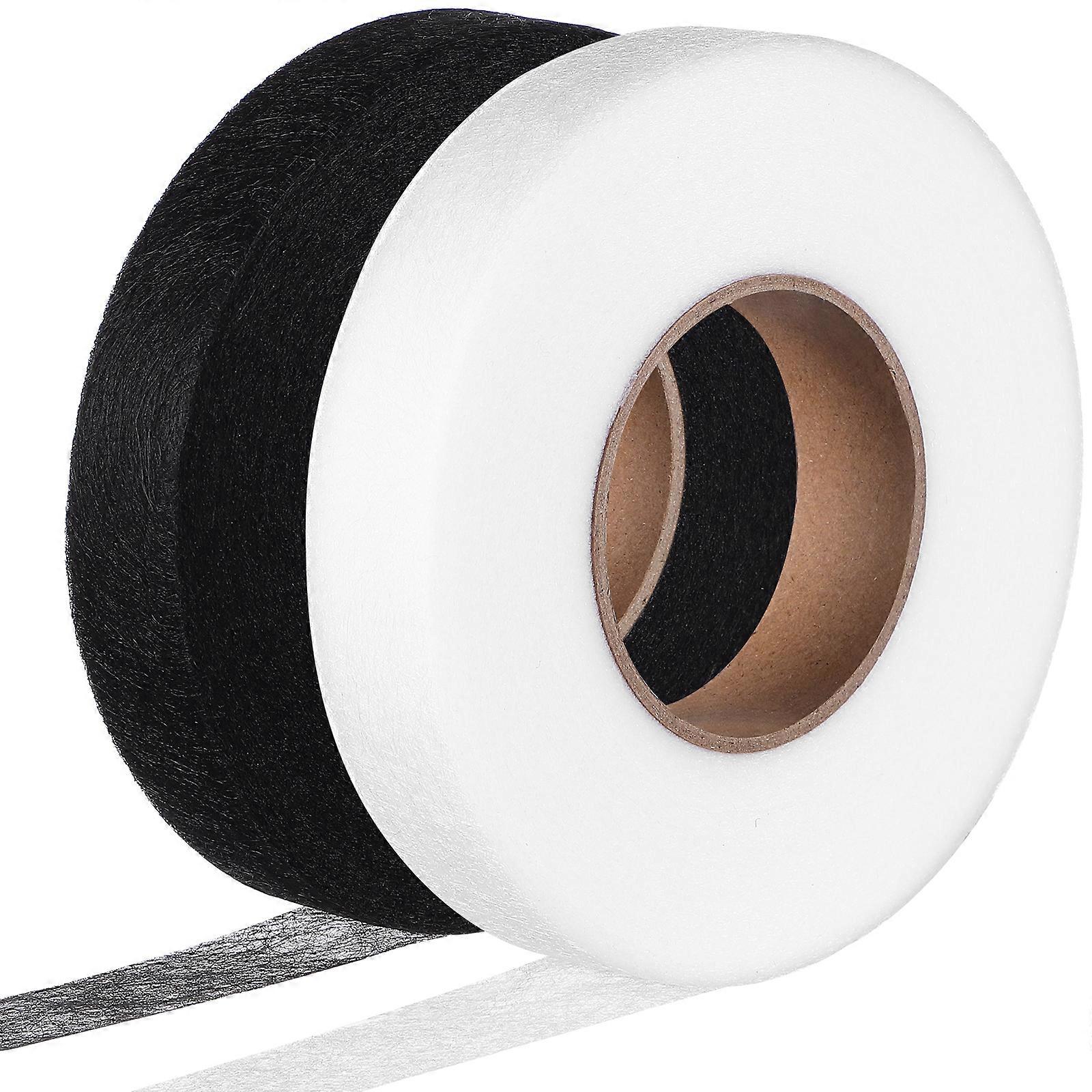 2 Rolls Hem Tapes Iron On Hemming Tape Fabric Fusing Tape Curtain Hemming Tape No Sew Fabric Tape