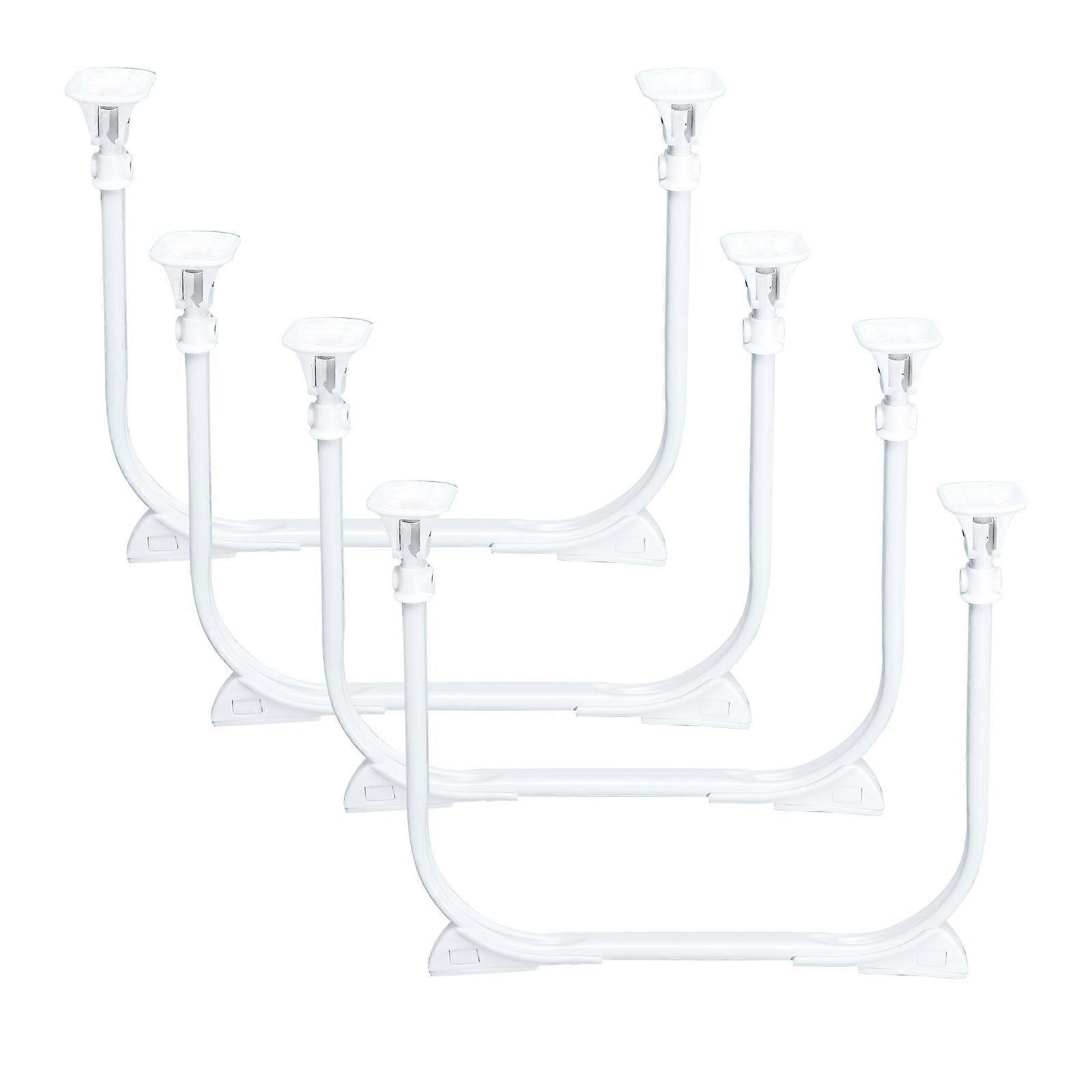 2 Pairs Folding Table Legs Bed Self-locking U-shaped Folding Table Legs Liftable Table Legs