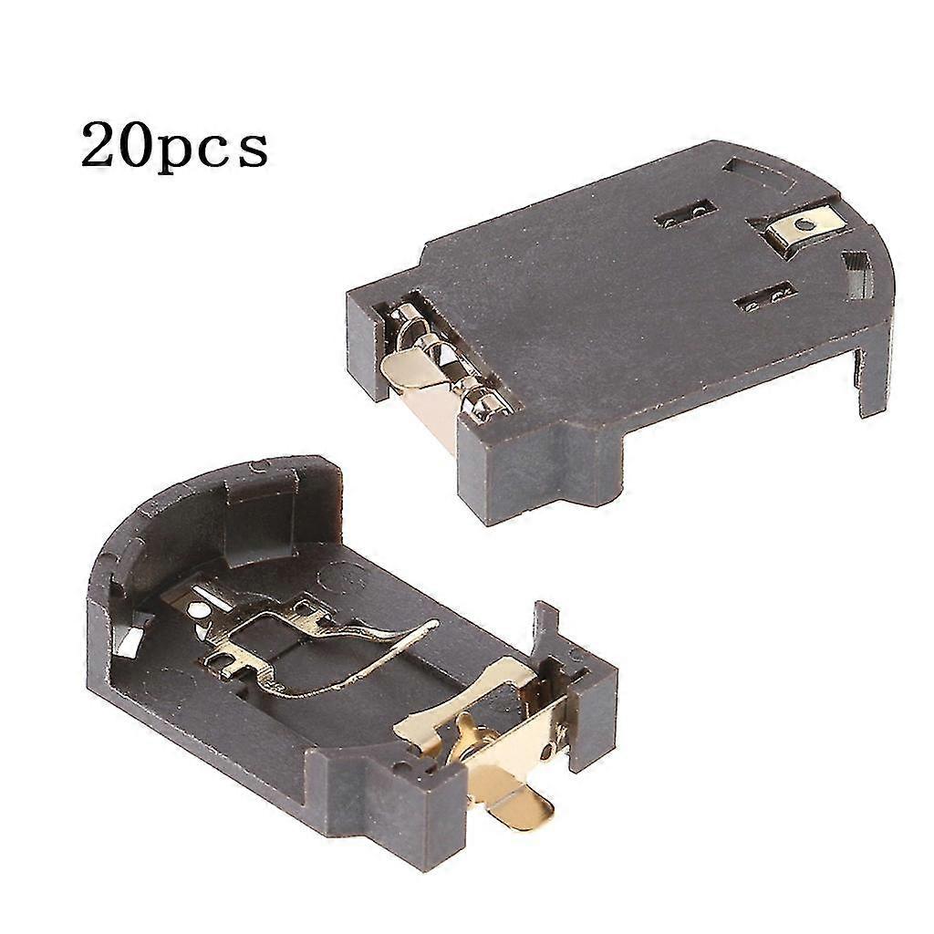 20pcs Plastic Housing Cr2032 Smd Button Cell Battery Socket Holder Socket Case