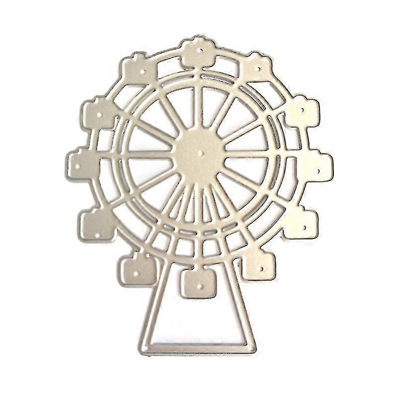 1Set Ferris Wheel Metal Cutting Dies Handmade Stencil Mold Embossing Pattern