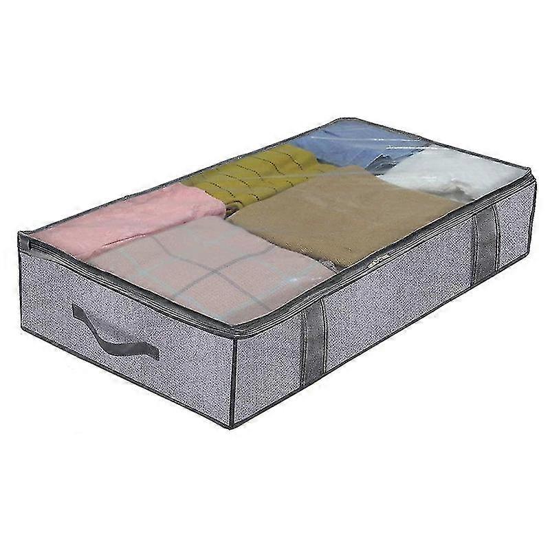 Underbed Storage Containers, Under Bed Storage Woven Fabric With Pvc Transparent Window