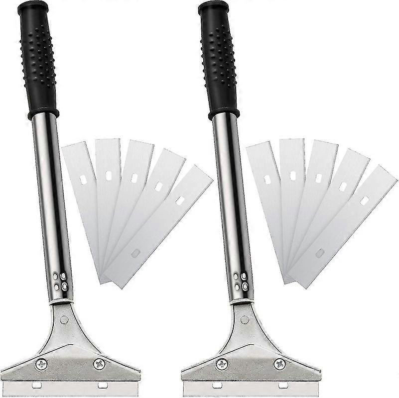 Tile Scraper Floor Scraper Wall Scraper, Knife With 10 Replacement Blades For Wallpaper Removal Boris