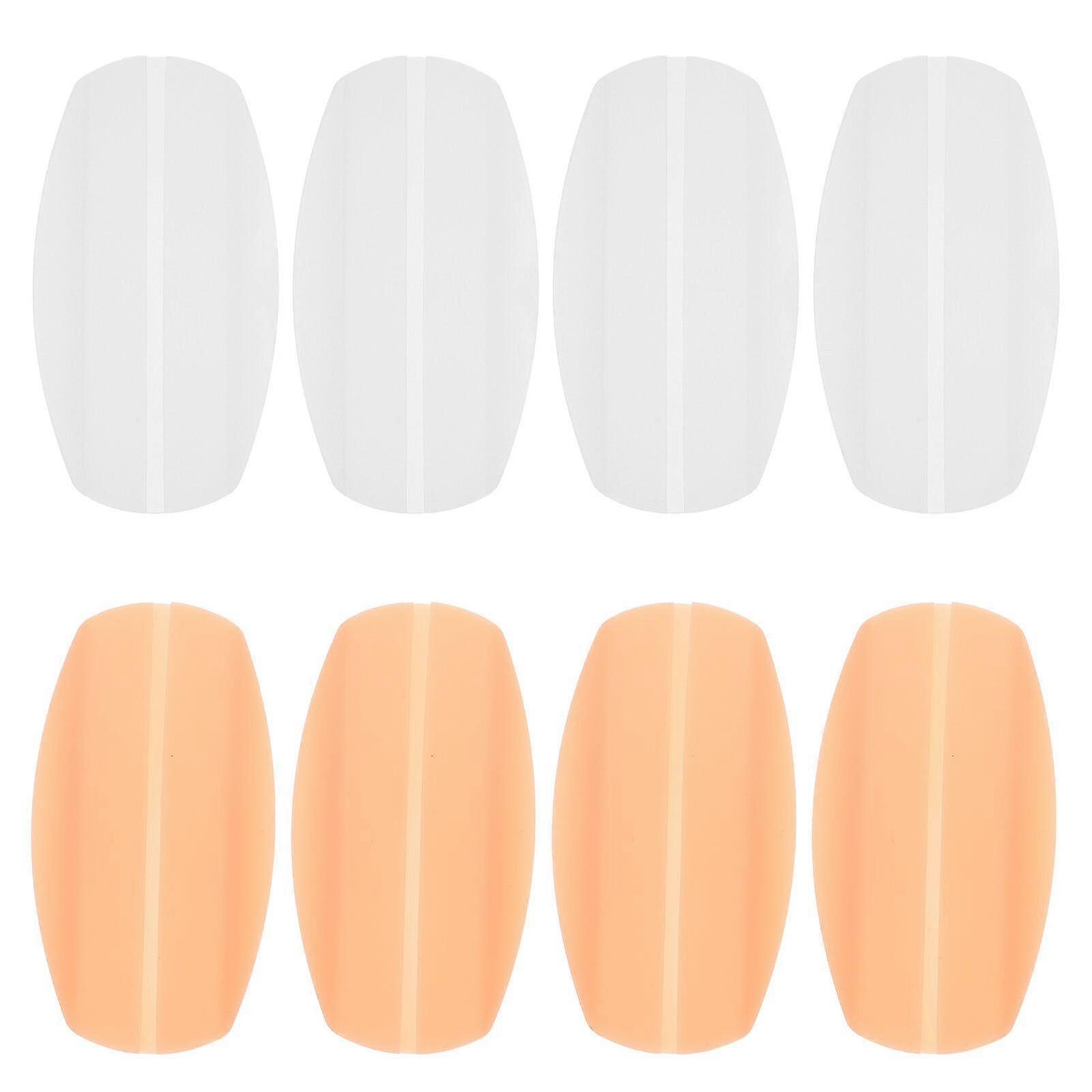 4 Pairs Silicone Shoulder Straps Transparent Shoulder Straps (assorted Color)