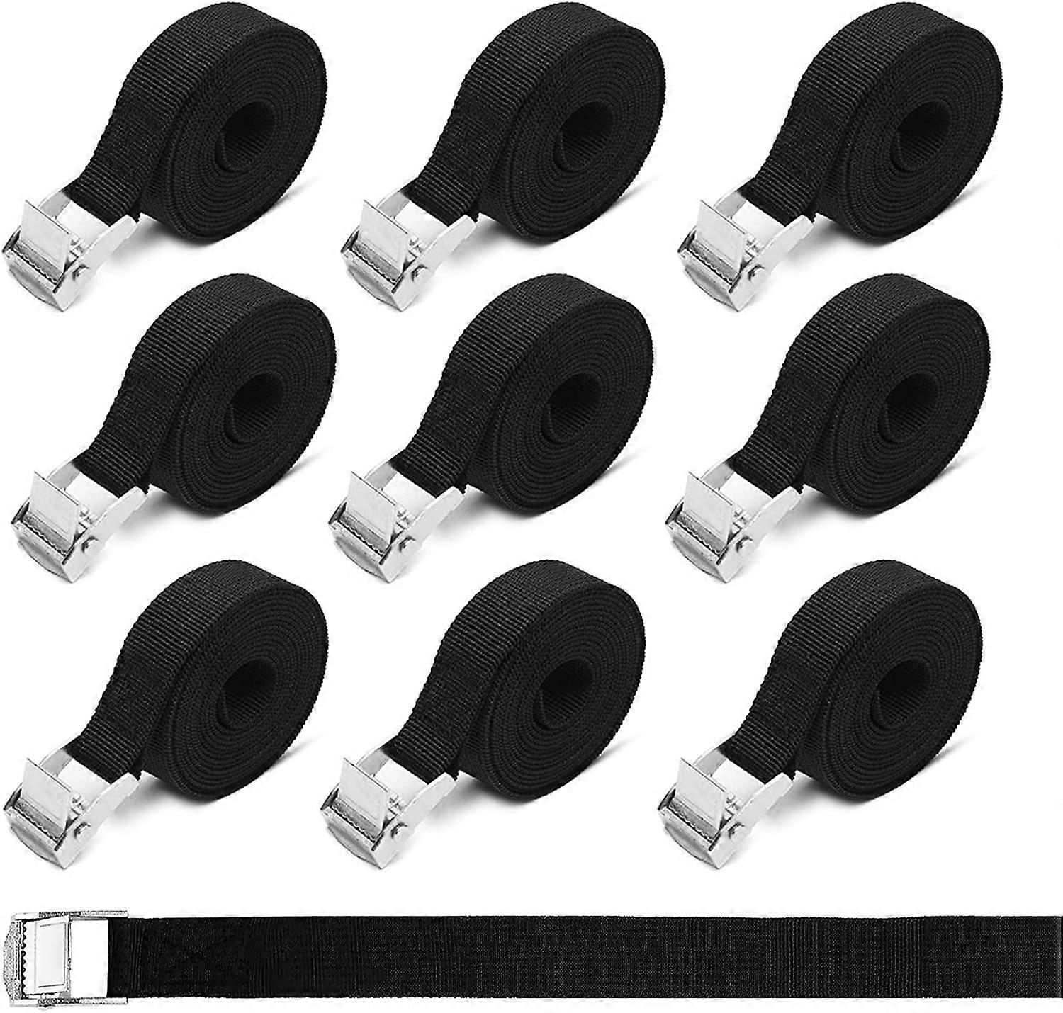 Nytt produkt,Surring stropper - 10 stk 2,5 cm x 60 cm Justerbare stropper kort