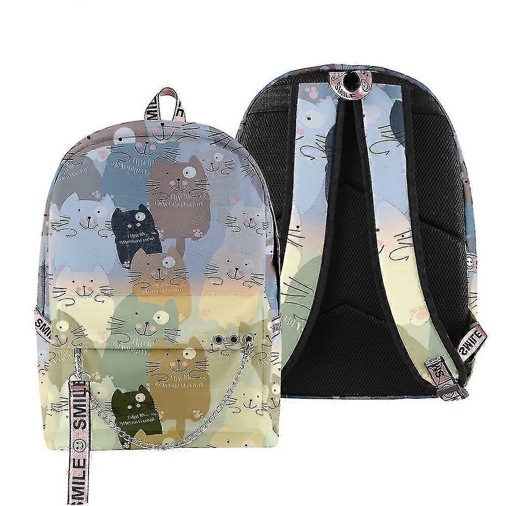 תרמיל גב יצירתי עם הדפס חתול