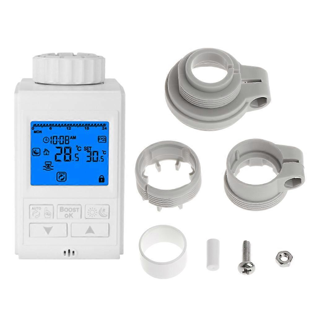 Programmable Thermostat Timer Thermostatic Radiator Valve Actuator LCD Screen
