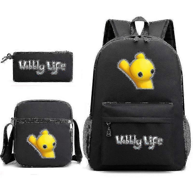 Wobbly Life 3pcs Schule Rucksack Umhängetasche Pen Bagz