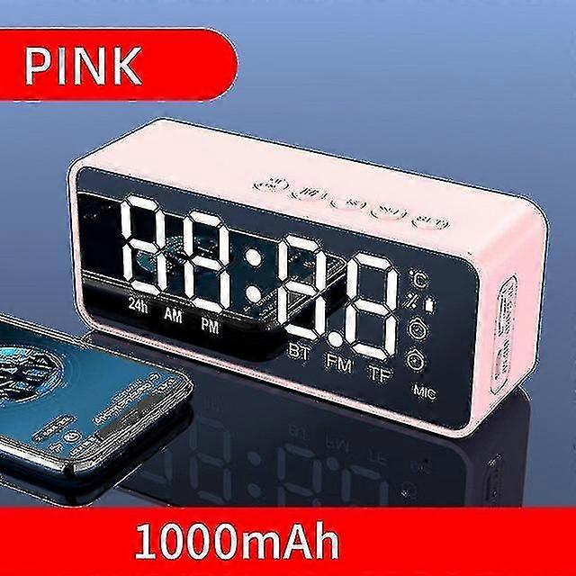 Wireless Bluetooth Speaker Small Mini Alarm Clock Portable Cannon Mini Voice Broadcast The