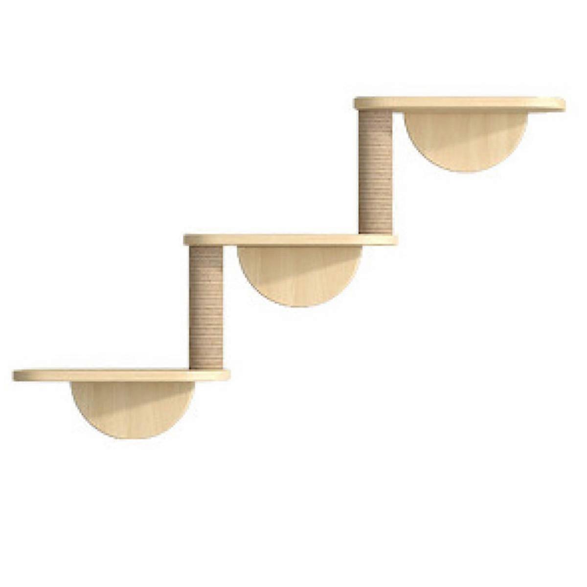 Cat Hammock Climbing Frame, Ladder Climbing Frame, Small Solid Wood Cat Climbing Frame,Three-Layer