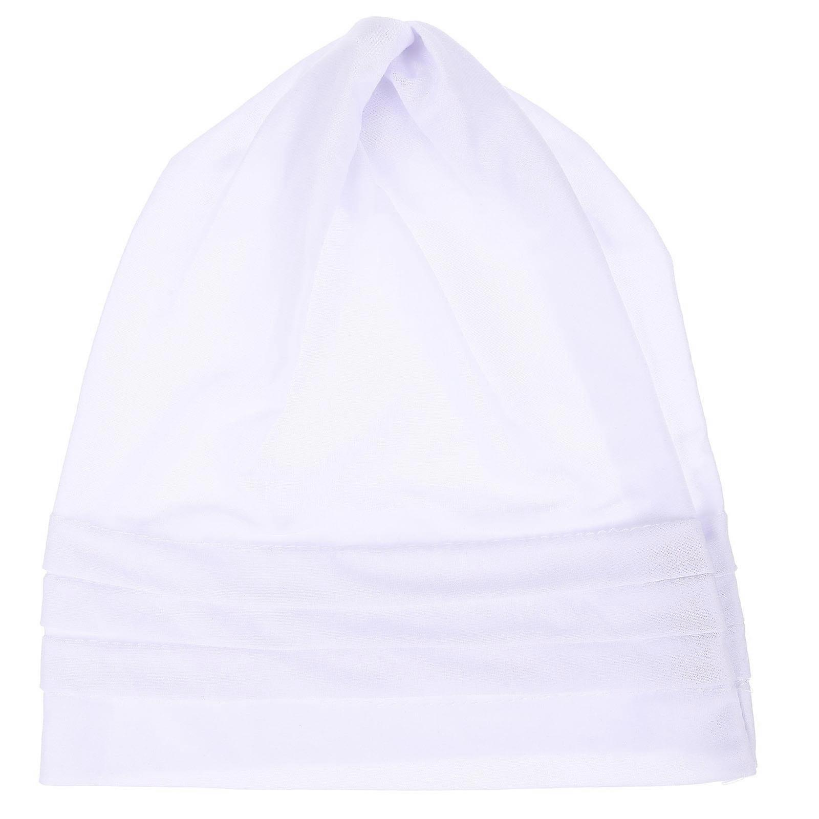 Cotton and Linen Sleeping Cap Sleeping Hat Elastic Nightcap Comfortable Bonnet Sleeping Hat