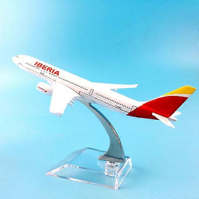 Plane Model Airplane Model Spain Iberia Airlines A330 Aircraft Model Diecast Metal Airplanes Model 16cm 1:400 Plane Toy Gift